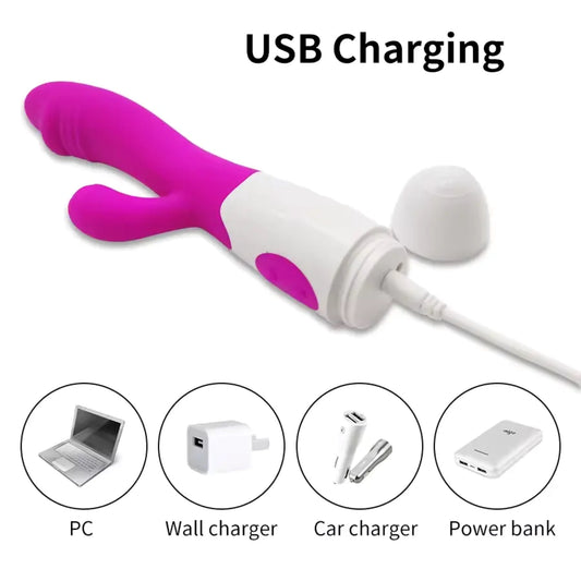 Rabbit Massager With USB Chargeable