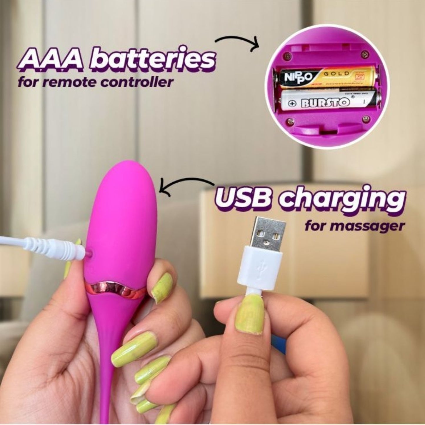 Wireless Fish Vibrating Egg With USB