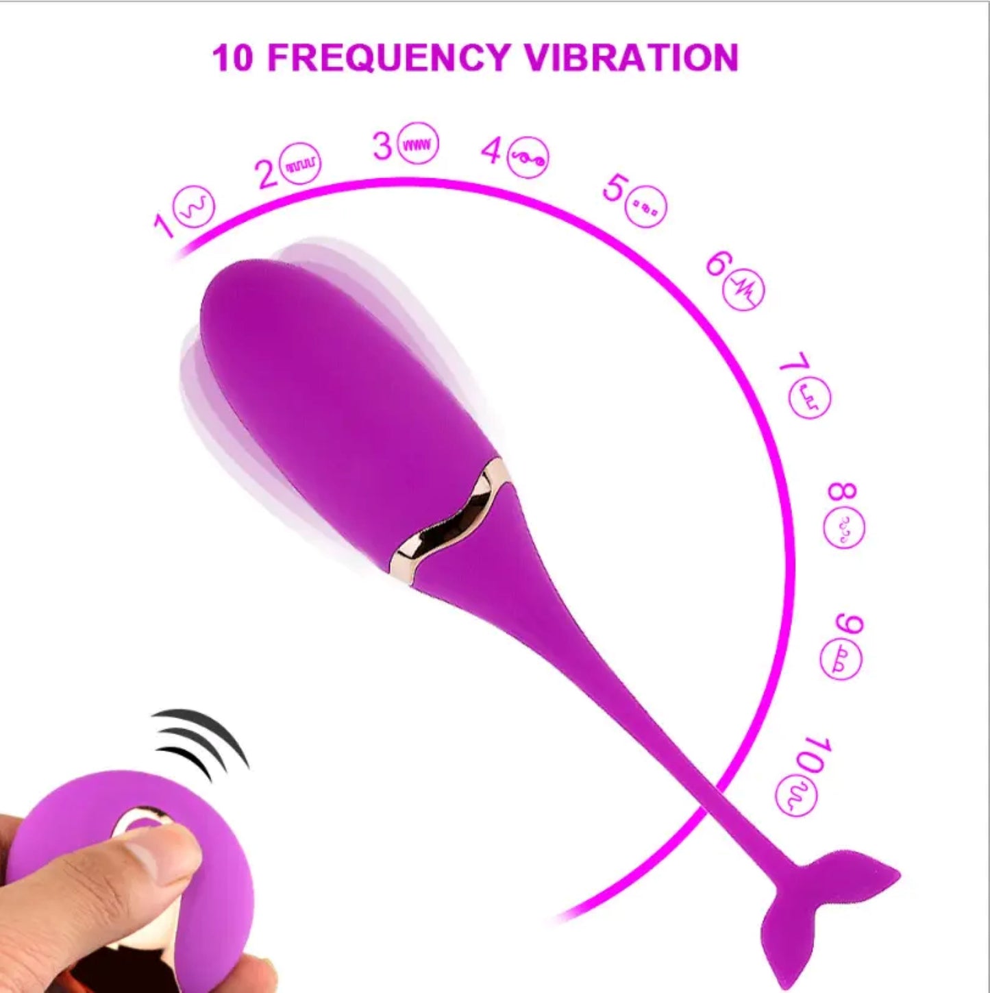 Wireless Fish Vibrating Egg With USB